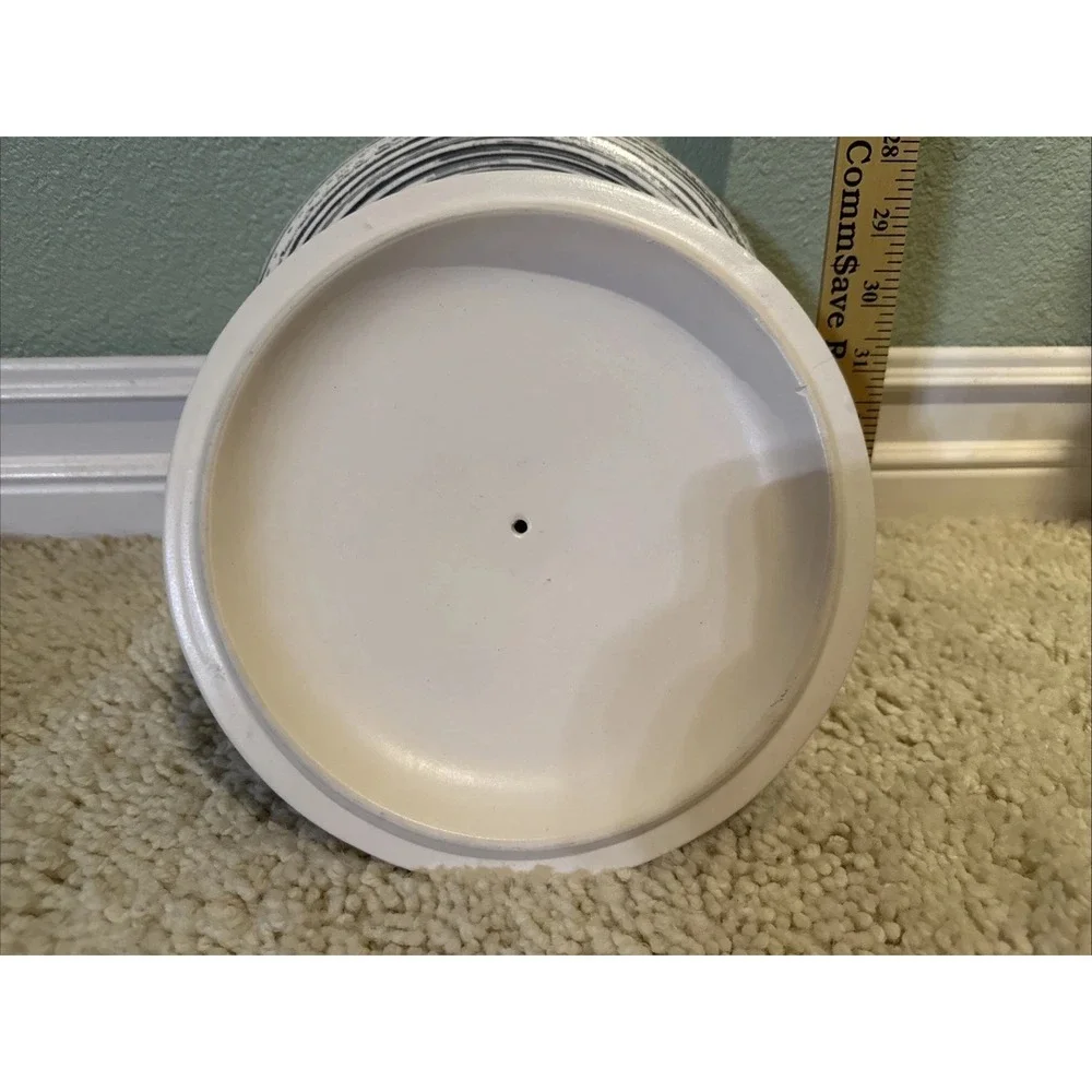 Atomic Era Blue, White, Ceramic Farmhouse Made In California Casserole